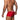 Addicted Push Up Mesh Trunk Red AD806